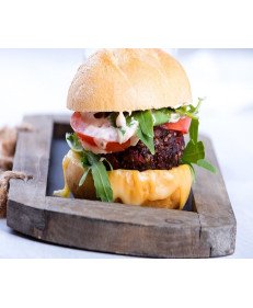 Vegano Hambúrguer de Beterraba e Grãos Vegano Hambúrguer de Beterraba e Grãos